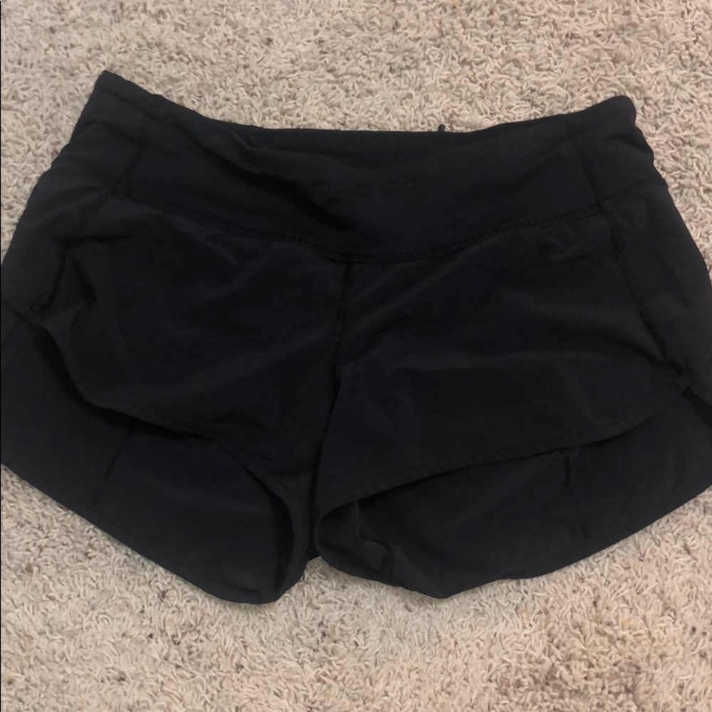 Lululemon Black Speed Up Short 2.5”